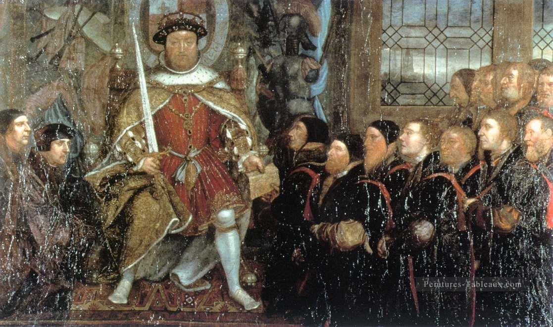 Henry VIII et les chirurgiens barbiers2 Renaissance Hans Holbein le Jeune Peintures à l'huile